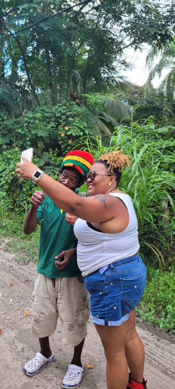 Couple enjoying rural Jamaica