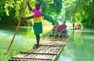 River Rafting in Jamaica Limestone massaging