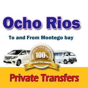 Private airport transfers from ocho rios to and from Montego Bay