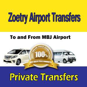 Transportation from Mbj airport to Zoetry Resort In Jamaica